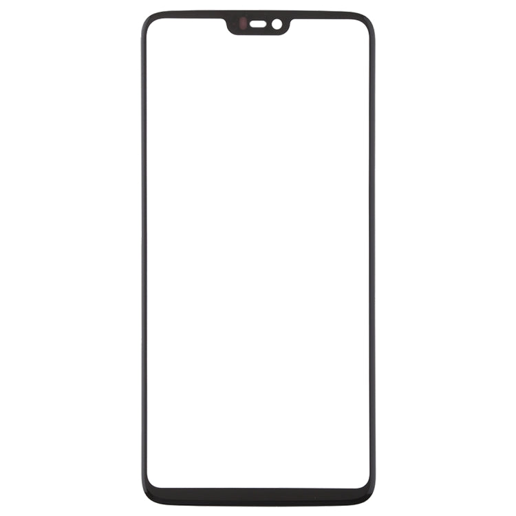 For OnePlus 6 Front Screen Outer Glass Lens (Black) - LCD Related Parts by buy2fix | Online Shopping UK | buy2fix
