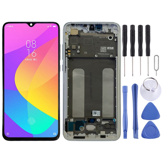 Original LCD Screen for Xiaomi Mi CC9 Digitizer Full Assembly with Frame(Silver) - LCD Screen by buy2fix | Online Shopping UK | buy2fix