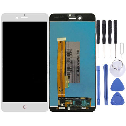 OEM LCD Screen for ZTE Nubia Z11 miniS / NX549J with Digitizer Full Assembly (White) - For ZTE by buy2fix | Online Shopping UK | buy2fix