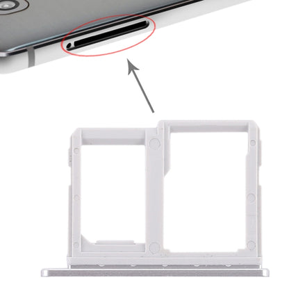 SIM Card Tray + Micro SD Card Tray for LG Q6 / M700 / M700N / G6 Mini (Silver) - For LG by buy2fix | Online Shopping UK | buy2fix