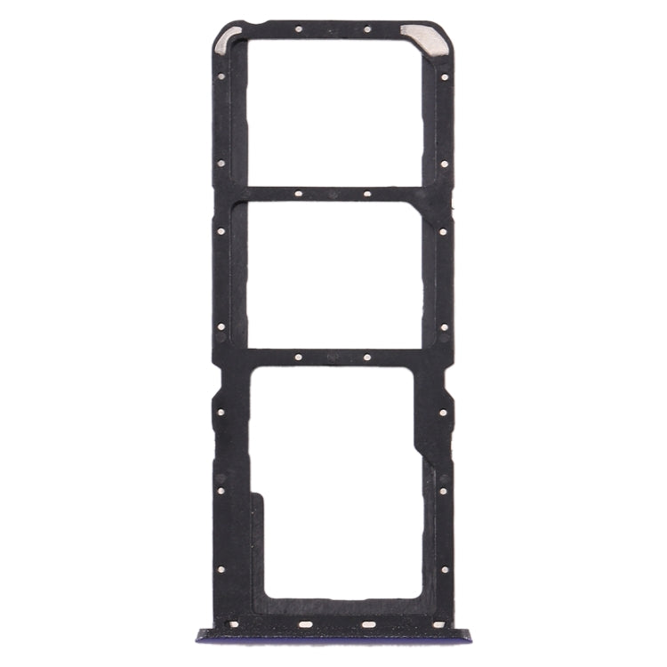 For OPPO Realme X2 SIM Card Tray + SIM Card Tray + Micro SD Card Tray (Purple) - Card Tray by buy2fix | Online Shopping UK | buy2fix
