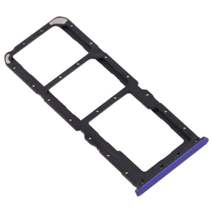 For OPPO Realme X2 SIM Card Tray + SIM Card Tray + Micro SD Card Tray (Purple) - Card Tray by buy2fix | Online Shopping UK | buy2fix