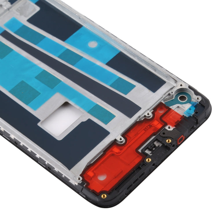 For OPPO A9 Front Housing LCD Frame Bezel Plate (Black) - Frame Bezel Plate by buy2fix | Online Shopping UK | buy2fix