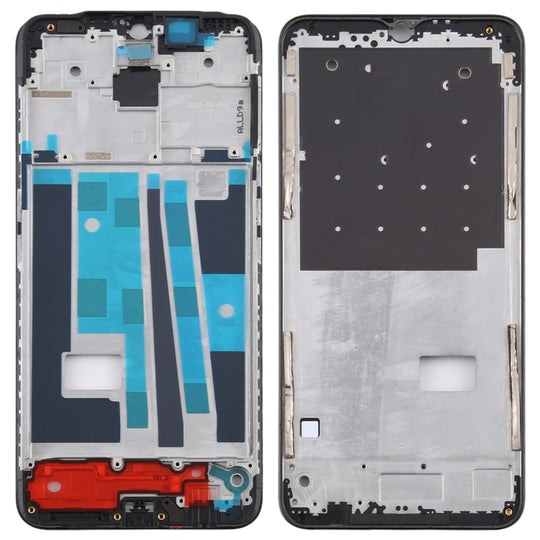 Vorderes Gehäuse LCD-Rahmenblende für OPPO A9 (Schwarz)