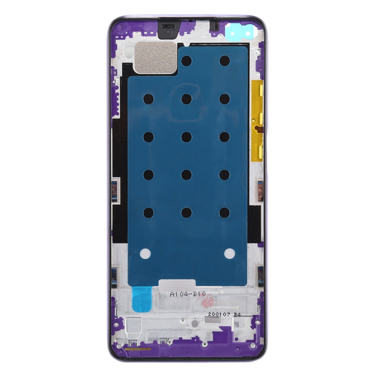 Front Housing LCD Frame Bezel Plate for Xiaomi Redmi K30 5G (Purple) - Frame Bezel Plate by buy2fix | Online Shopping UK | buy2fix