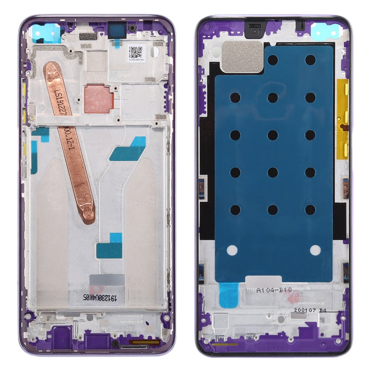Front Housing LCD Frame Bezel Plate for Xiaomi Redmi K30 5G (Purple) - Frame Bezel Plate by buy2fix | Online Shopping UK | buy2fix