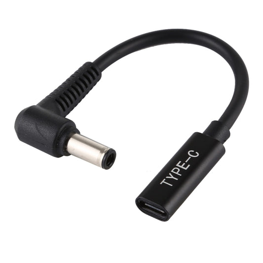 DP 6.0 x 0.6mm to Type-C Female Power Adapter Charger Cable (Black) - Universal Power Adapter by buy2fix | Online Shopping UK | buy2fix
