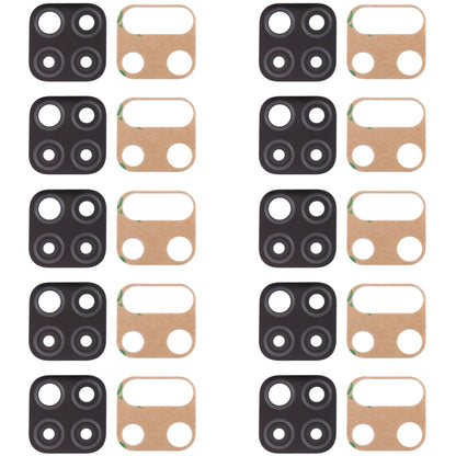 For Huawei P40 Lite  10pcs Original Back Camera Lens (Black) - Camera Series by buy2fix | Online Shopping UK | buy2fix