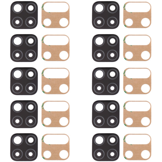 For Huawei P40 Lite  10pcs Original Back Camera Lens (Black) - Camera Series by buy2fix | Online Shopping UK | buy2fix