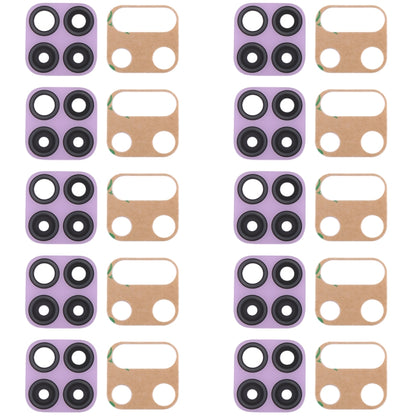 For Huawei P40 Lite  10pcs Original Back Camera Lens (Pink) - Camera Series by buy2fix | Online Shopping UK | buy2fix
