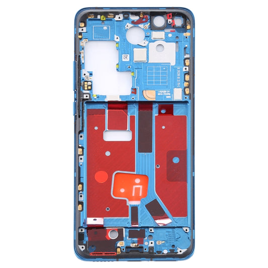 Original Middle Frame Bezel Plate with Side Keys for Huawei P40 Pro(Blue) - Full Housing Cover by buy2fix | Online Shopping UK | buy2fix