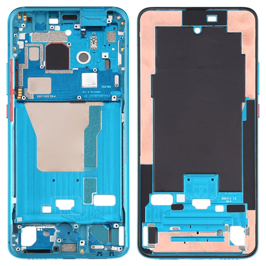Front Housing LCD Frame Bezel Plate With Side Keys for Xiaomi Redmi K30 Pro (Blue) - Frame Bezel Plate by buy2fix | Online Shopping UK | buy2fix