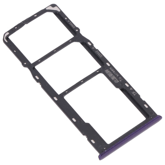 For OPPO Realme 5  SIM Card Tray + SIM Card Tray + Micro SD Card Tray (Purple) - Card Tray by buy2fix | Online Shopping UK | buy2fix