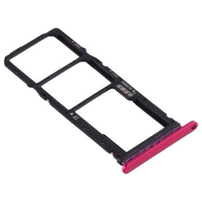 SIM Card Tray + SIM Card Tray + Micro SD Card Tray for Huawei Enjoy 10 / Honor Play 3 (Purplish Red) by buy2fix