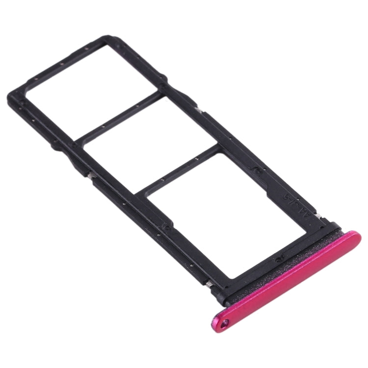 SIM Card Tray + SIM Card Tray + Micro SD Card Tray for Huawei Enjoy 10 / Honor Play 3 (Purplish Red) by buy2fix