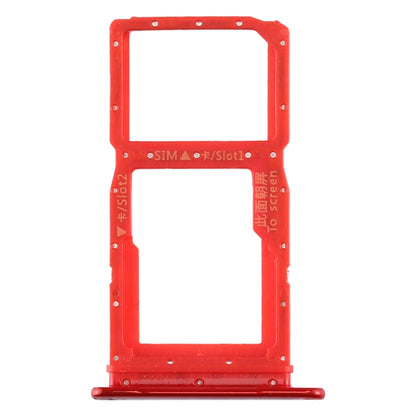 SIM Card Tray + SIM Card Tray / Micro SD Card Tray for Huawei Enjoy 10 Plus (Red) by buy2fix