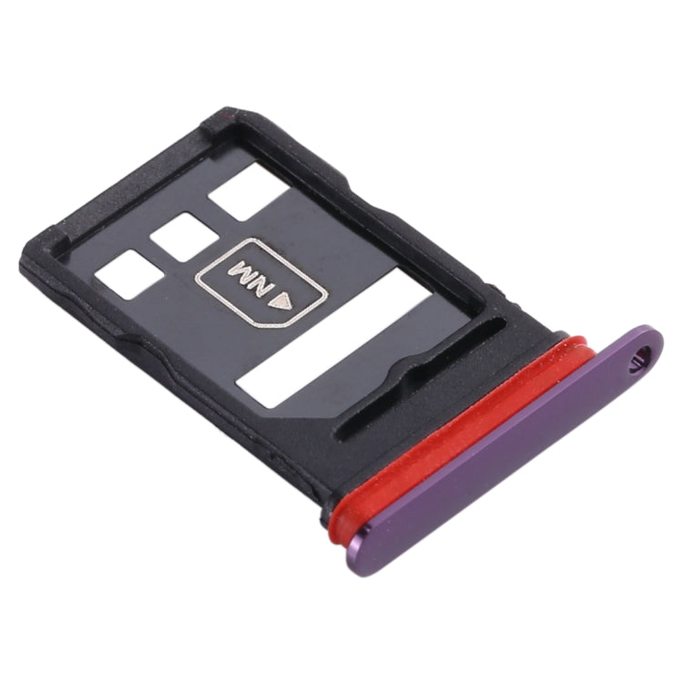 SIM Card Tray + NM Card Tray for Huawei Mate 30 (Purple) by buy2fix