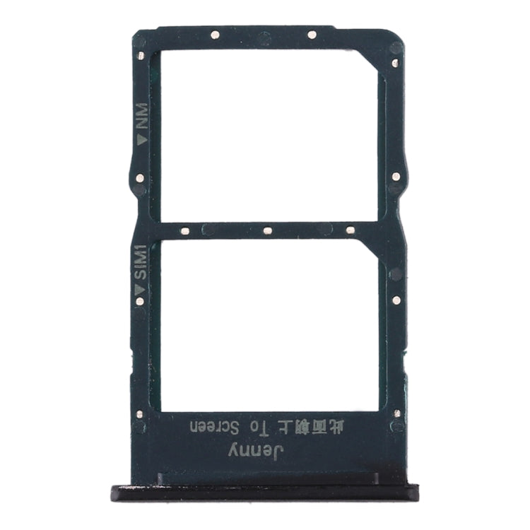 SIM Card Tray + NM Card Tray for Huawei Nova 6 SE (Black) by buy2fix
