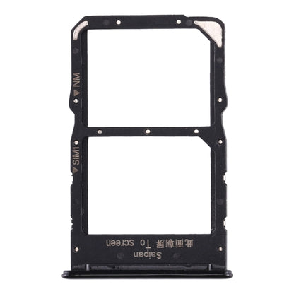 SIM Card Tray + NM Card Tray for Huawei Nova 5z / Nova 5i Pro (Black) by buy2fix