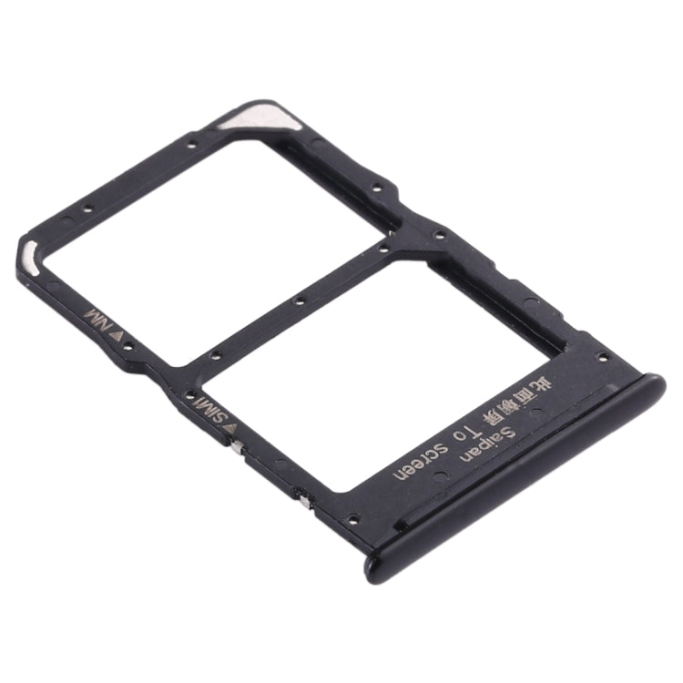 SIM Card Tray + NM Card Tray for Huawei Nova 5z / Nova 5i Pro (Black) by buy2fix