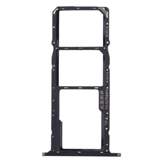 SIM Card Tray + SIM Card Tray + Micro SD Card Tray for Huawei Honor Play 3e (Black) by buy2fix