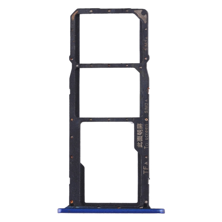 SIM Card Tray + SIM Card Tray + Micro SD Card Tray for Huawei Honor Play 3e (Blue) by buy2fix