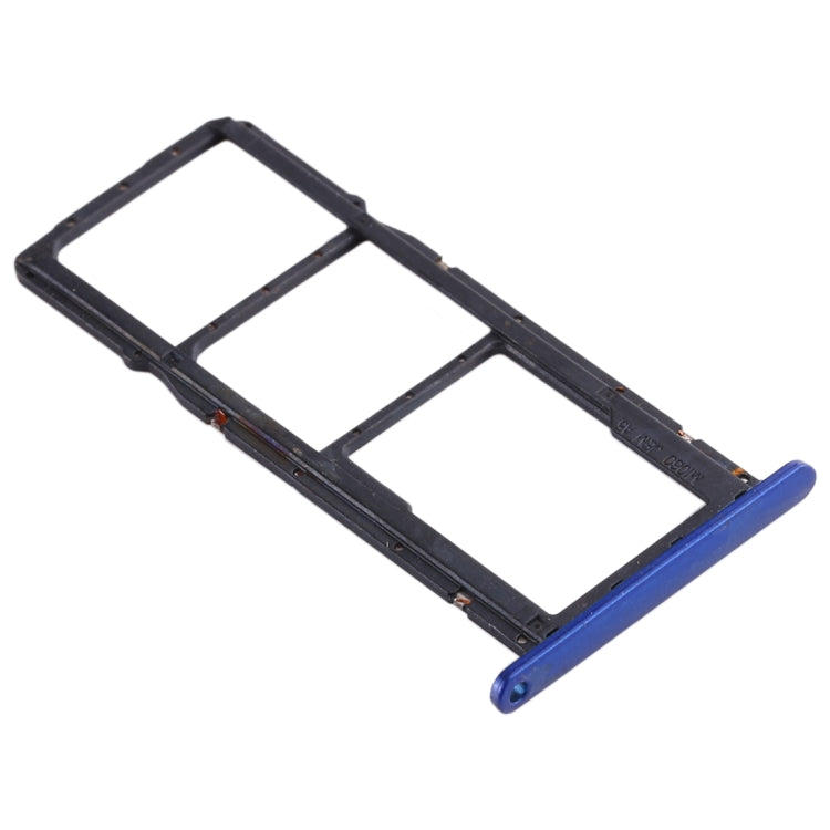 SIM Card Tray + SIM Card Tray + Micro SD Card Tray for Huawei Honor Play 3e (Blue) by buy2fix