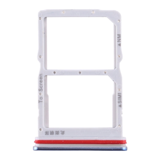 SIM Card Tray + NM Card Tray for Huawei Honor 30S / Nova 7 SE (Blue) by buy2fix