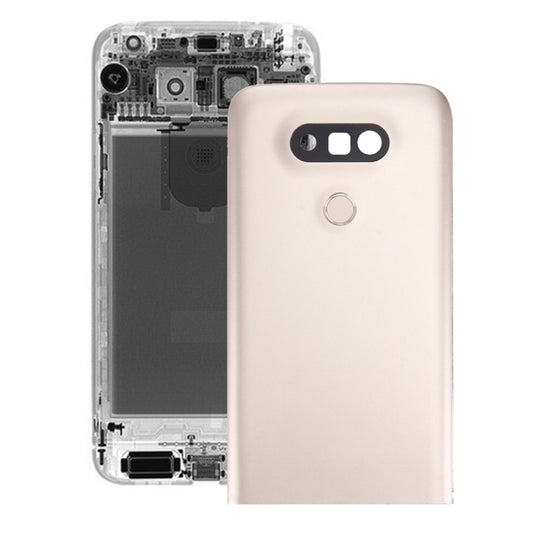 Metal Back Cover with Back Camera Lens & Fingerprint Button for LG G5(Gold) - For LG by buy2fix | Online Shopping UK | buy2fix