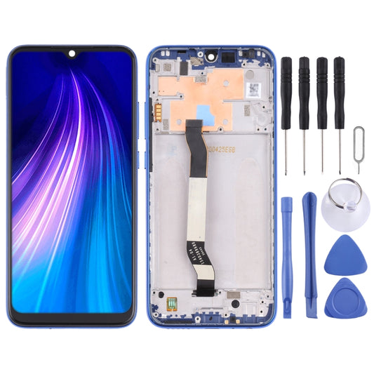 LCD Screen and Digitizer Full Assembly with Frame for Xiaomi Redmi Note 8(Blue) - LCD Screen by buy2fix | Online Shopping UK | buy2fix