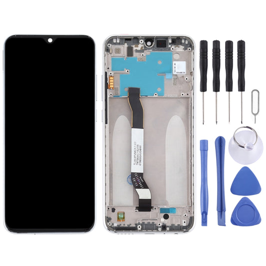 LCD Screen and Digitizer Full Assembly with Frame for Xiaomi Redmi Note 8(Silver) - LCD Screen by buy2fix | Online Shopping UK | buy2fix