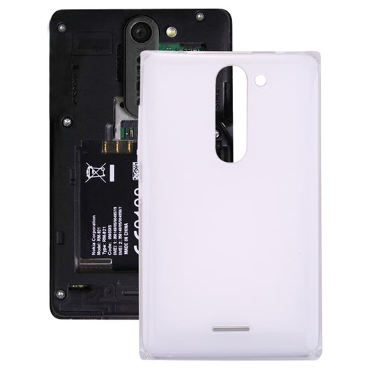 Dual SIM Battery Back Cover for Nokia Asha 502 (White) - Back Cover by buy2fix | Online Shopping UK | buy2fix