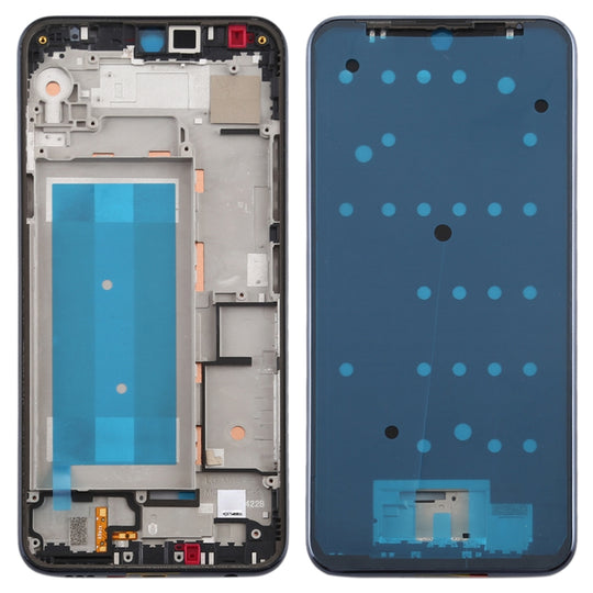 Plaque de cadre LCD du boîtier avant pour LG K50 / K12 MAX / LMX520BMW / LMX520EMW (version double SIM) (noir)