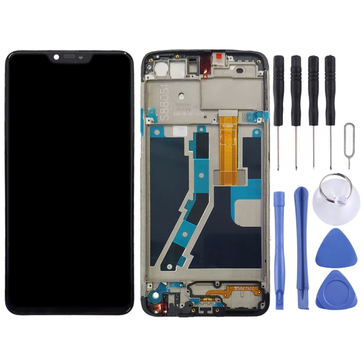 TFT LCD Screen for OPPO A5 / A3s Digitizer Full Assembly with Frame (Black) - LCD Screen by buy2fix | Online Shopping UK | buy2fix