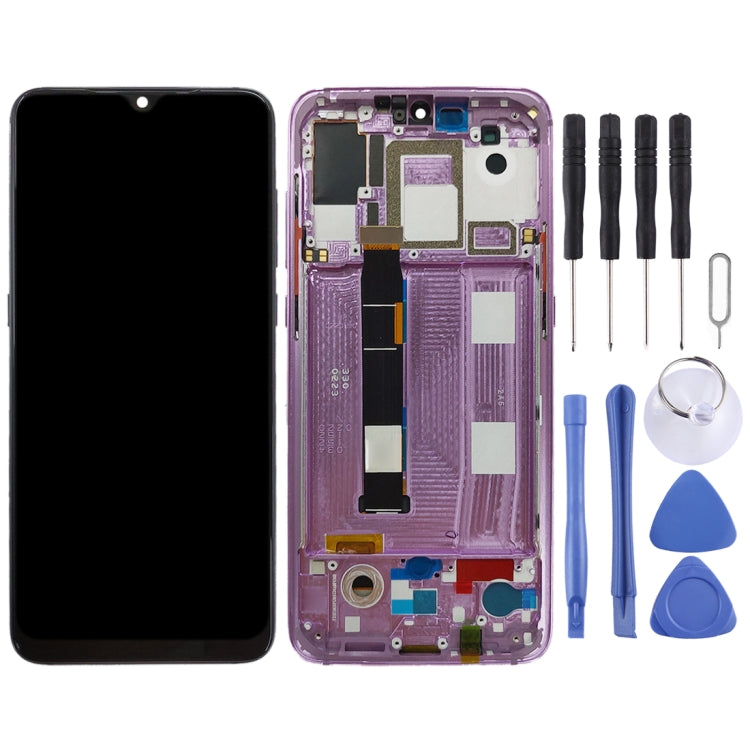 Original AMOLED LCD Screen for Xiaomi Mi 9 Digitizer Full Assembly with Frame(Pink) - LCD Screen by buy2fix | Online Shopping UK | buy2fix