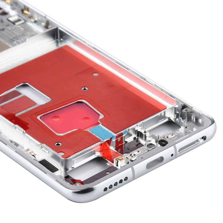 Original Middle Frame Bezel Plate with Side Keys for Huawei P40(Silver) - Full Housing Cover by buy2fix | Online Shopping UK | buy2fix
