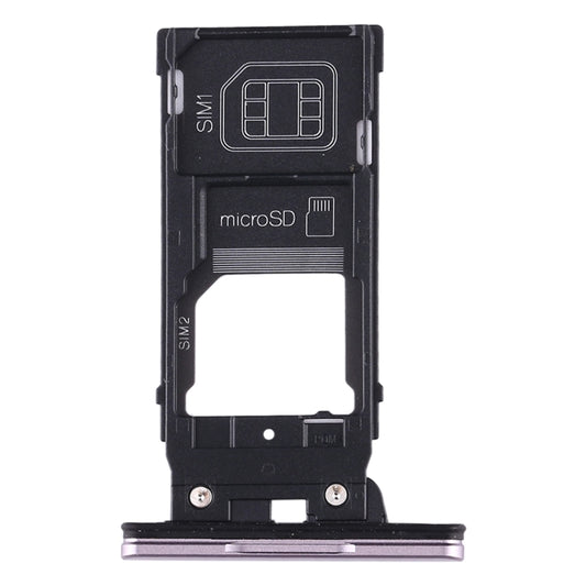SIM Card Tray + SIM Card Tray + Micro SD Card Tray for Sony Xperia XZ2(Pink) - Card Tray by buy2fix | Online Shopping UK | buy2fix