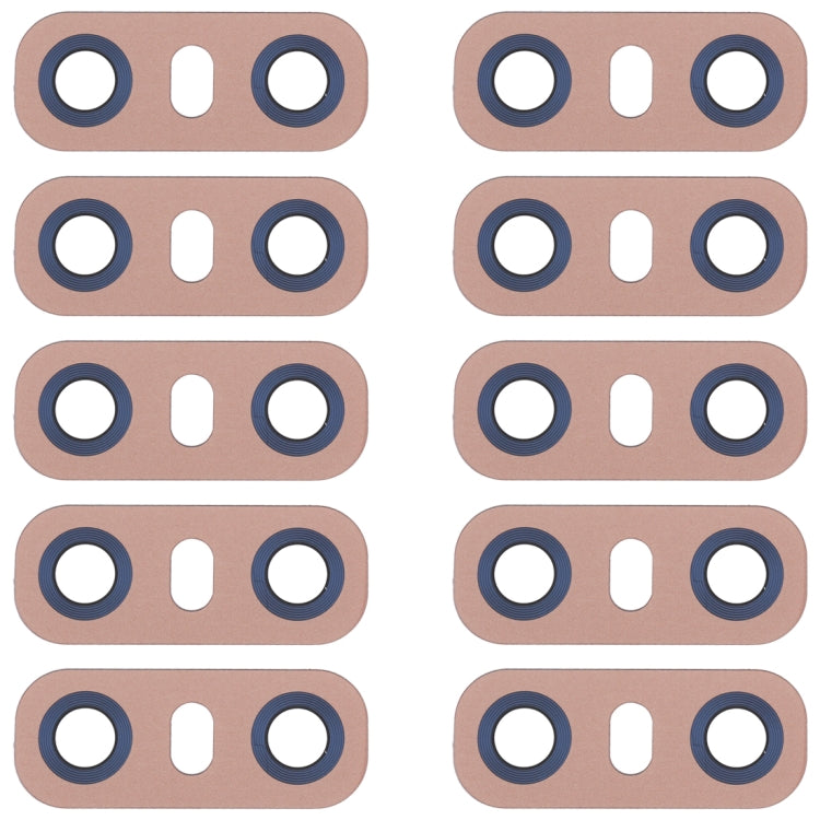 10 PCS Back Camera Lens with Adhesive for LG G6 H870/H871/H872/ LS993(Gold) - For LG by buy2fix | Online Shopping UK | buy2fix