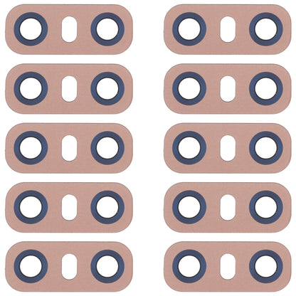 10 PCS Back Camera Lens with Adhesive for LG G6 H870/H871/H872/ LS993(Gold) - For LG by buy2fix | Online Shopping UK | buy2fix