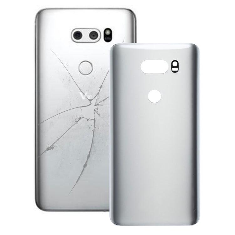 Back Cover with Adhesive for LG V30 (Silver) - For LG by buy2fix | Online Shopping UK | buy2fix