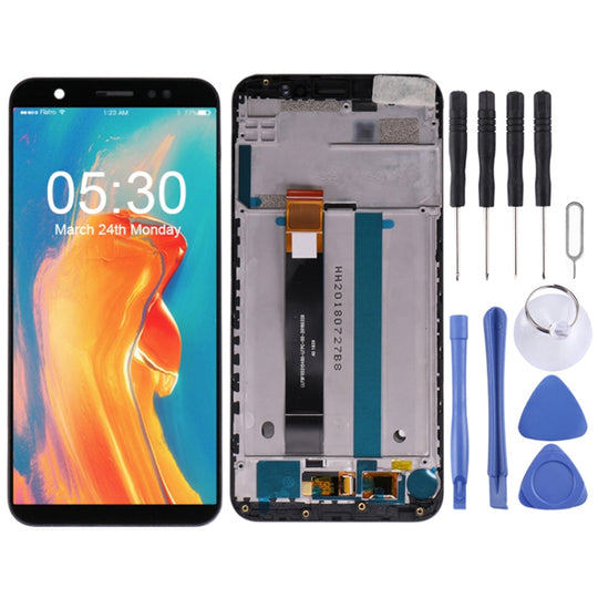 LCD-Bildschirm und Digitizer-Vollmontage mit Rahmen für Asus ZenFone Live (L1) ZA550KL X00RD (Schwarz)