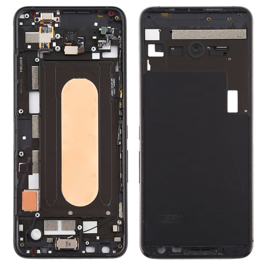Mittlere Rahmenblende mit seitlichen Tasten für Asus ROG Phone II ZS660KL (Schwarz)