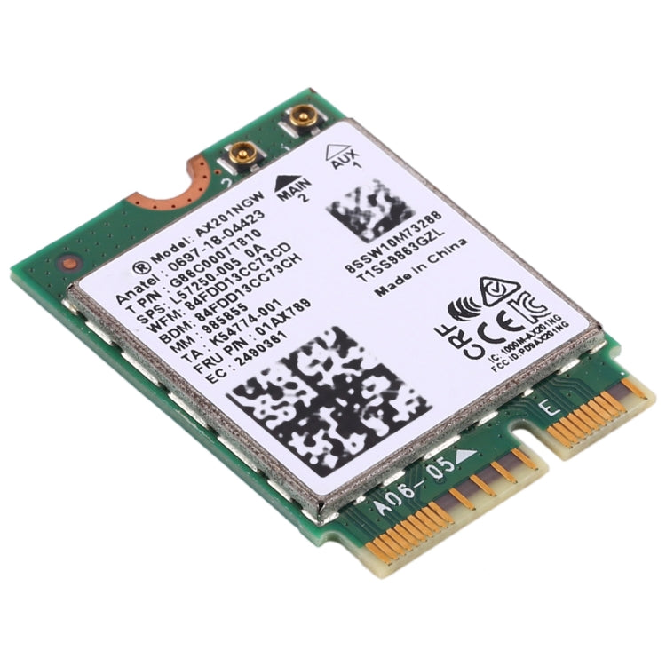 AX201 Bluetooth 5.0 Dual Band 2.4G/5G Wireless NGFF Wifi Card AX201NGW 802.11 ac/ax 2.4Gbps Wlan Adapter by buy2fix