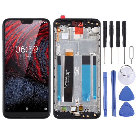 TFT LCD Screen for Nokia X6 / 6.1 Plus TA-1099 TA-1116 TA-1103 TA-1083 Digitizer Full Assembly with Frame - LCD Screen by buy2fix | Online Shopping UK | buy2fix