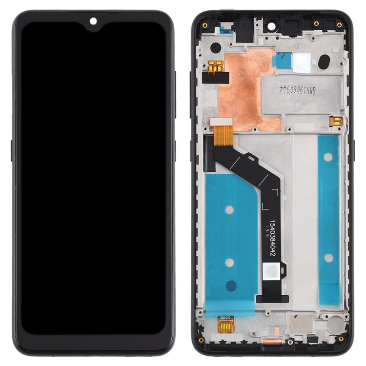 TFT LCD Screen for Nokia 7.2 TA-1196 Digitizer Full Assembly with Frame (Black) - LCD Screen by buy2fix | Online Shopping UK | buy2fix
