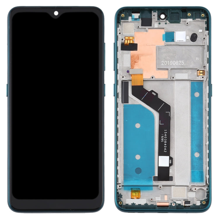 TFT LCD Screen for Nokia 7.2 TA-1196 Digitizer Full Assembly with Frame (Green) - LCD Screen by buy2fix | Online Shopping UK | buy2fix