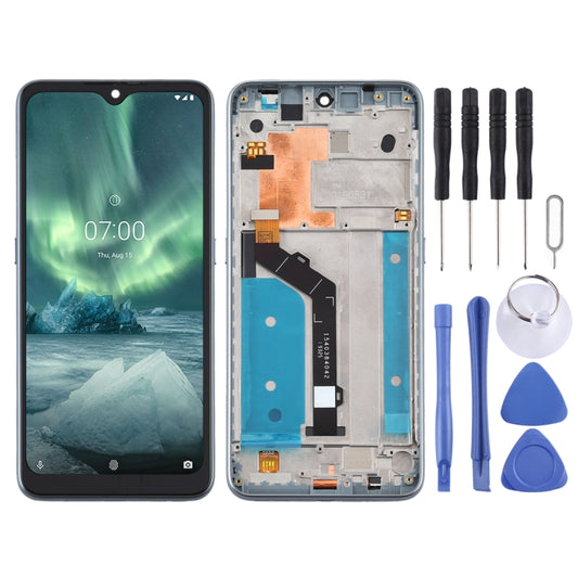 TFT LCD Screen for Nokia 6.2 TA-1198 TA-1200 TA-1187 TA-1201 Digitizer Full Assembly with Frame (Silver) - LCD Screen by buy2fix | Online Shopping UK | buy2fix