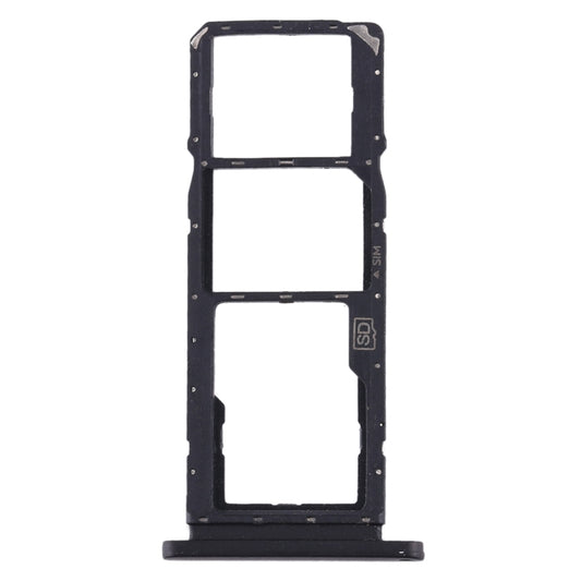 SIM Card Tray + SIM Card Tray + Micro SD Card Tray for Nokia 7.2 / 6.2 TA-1196 TA-1198 TA-1200 TA-1187 TA-1201(Black) - Card Tray by buy2fix | Online Shopping UK | buy2fix