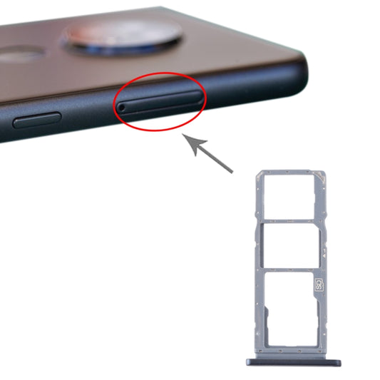 SIM Card Tray + SIM Card Tray + Micro SD Card Tray for Nokia 7.2 / 6.2 TA-1196 TA-1198 TA-1200 TA-1187 TA-1201(Silver) - Card Tray by buy2fix | Online Shopping UK | buy2fix