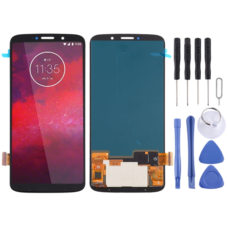 Original OLED LCD Screen for Motorola Moto Z3 with Digitizer Full Assembly  (Black) - LCD Screen by buy2fix | Online Shopping UK | buy2fix